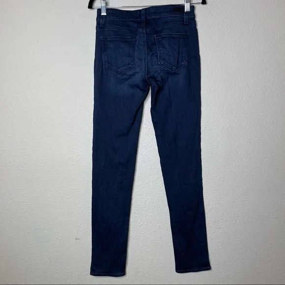 Paige Dark Wash Skyline Skinny Denim Jeans - Picture 4 of 6